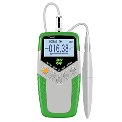 Imagen de Toplionace Medidor de Gauss Digital Portátil Alta Precisión TD8620 Gaussmeter Fluxmeter Probador Campo Magnético Superficie con Sonda 0 2400mT