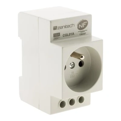Imagen de ZENITECH Prise modulaire 2 pôle + terre 16A