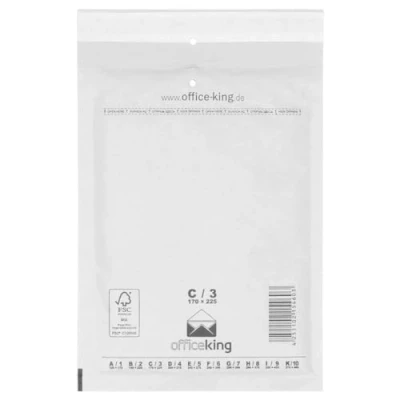 Imagen de officeking 100 sobres acolchados con burbujas C3, color blanco, 170 x 225 mm, DIN A5, acolchados, blanco