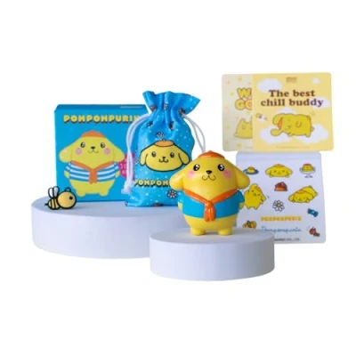 Imagen de COMANSI Figura Coleccionable Pompompurin con 5 Accesorios exclusivos Hello Kitty and Friends
