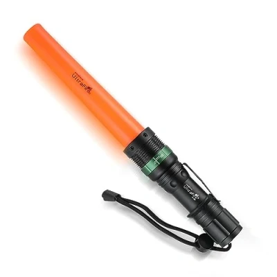 Imagen de Ultrafire Linterna Señal 6 Pulgadas Varita de Tráfico Baton 250 Lumens Con Modo Estroboscópico Luz Roja Emergencia