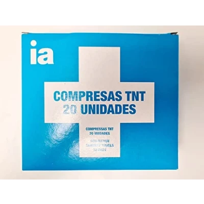 Imagen de INTERAPOTHEK COMPRESAS GASA ESTERIL (TNT) TEJIDO SIN TEJER 20x20 CM,20 UNIDADES.ESPECIALES PARA CURAS,MÁXIMA SUAVIDAD,DELICADAS CON LA PIEL