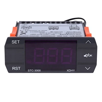 Imagen de Walfront Termóstato Digital Controlador de Temperatura Tacto STC 3000 110V 220V con Sensor(110 220V30A)
