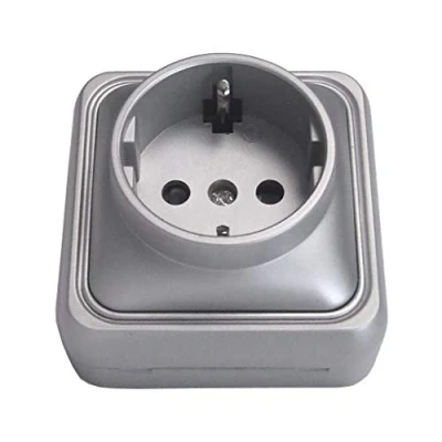 Imagen de bf 18 Base enchufe schuko superficie 16a aluminio bolsa