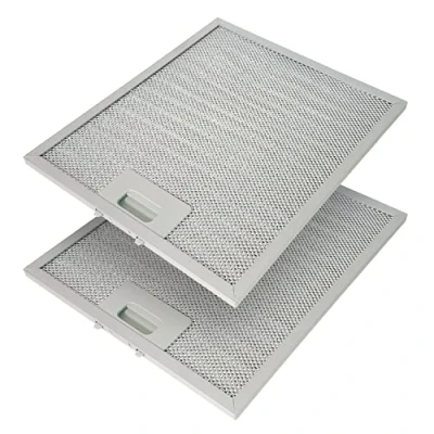 Imagen de 3 filtros de grasa metálicos para campana extractora 305 x 267 mm, rejilla AEG Electrolux 405525042 9 4055250429 Elica GRI0009219A KIT0010805 93952919 Whirlpool Bauknecht