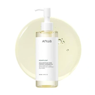 Imagen de ANUA Heartleaf Pore Control Cleansing Oil, Oil Cleanser for Face, Makeup Blackhead Remover, Korean Skin Care, Original, 200ml/6.76 fl oz
