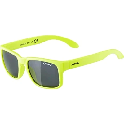 Imagen de ALPINA Unisex Niños, MITZO Gafas de sol, neon yellow matt, One Size