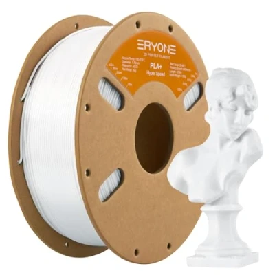 Imagen de ERYONE High Speed Filament PLA+ 1.75mm +/ 0.03mm, 3D Printing PLA Pro Fit Most FDM Printer, 1kg / Spool, White