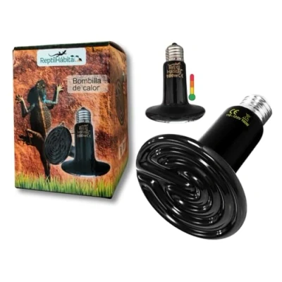 Imagen de ReptilHábitat Bombilla de calor pollitos reptiles 50w 75w 100w 150w infrarroja terrario (100w)