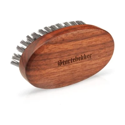 Imagen de Störtebekker® Premium Cepillo para barba Fabricado en Alemania Desenreda la y le da forma, previene el picor, cerdas sostenibles BioniFil Madera de nogal