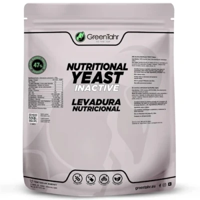 Imagen de Green Tahr Levadura Nutricional 500g, Nutritiva en Copos Rica Vitamina B y Proteínas 47%, Nutritional Yeast Sin Gluten, Azucar, Ideal para Queso Vegano