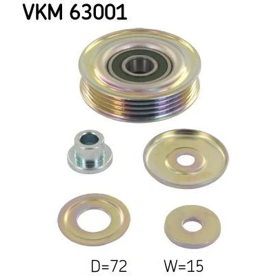 Imagen de SKF VKM 63001 Rodillo Guia HONDA: CIVIC 6 Hatchback, Accord 6, CRX 3