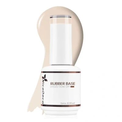 Imagen de Nicedeco Base Rubber para Uñas Esmaltes Semipermanentes en Gel de Caucho UV/LED Soak Off Colores Vibrantes y Duraderos 15ML 17