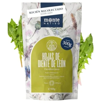 Imagen de Té de hojas diente león Monte Nativo (300 g) 100% puro y natural, sin aditivos como regalo hierbas aromático frutas Caliente o frío