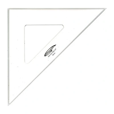 Imagen de Graphoplex ángulo de 45 3 bordes mancha 26 cm transparente