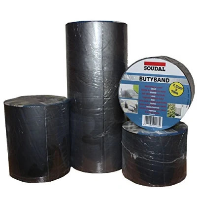 Imagen de Butyl banda SOUDAL buty techo Reparación 10 lfm 5 Amplia Color Aluminio