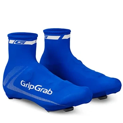 Imagen de GripGrab Cubrezapatillas RaceAero Lightweight Ciclismo de Carretera Contrarreloj Aero Ligeros Transpirables para Verano Cubrebotas, Adultos Unisex, Azul, Talla única