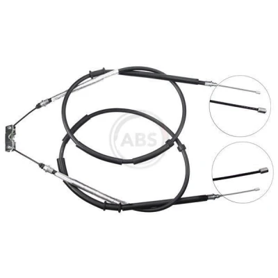 Imagen de A.B.S. K10025 Cable de Freno Mano 1492, 1477 Tambor para dirección izquierda/derecha OPEL: Corsa D Hatchback