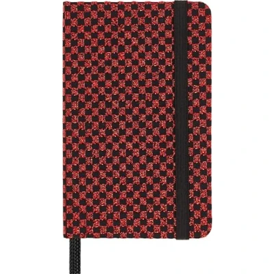 Imagen de Moleskine Cuaderno Shine, Tapas con tela Made in Italy de Mantero, Páginas Blancas y Cierre Elástico, Formato XS 13,6x8,8 cm, Color Rojo