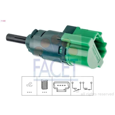 Imagen de FACET 7.1283 Interruptor luces freno mecánico Made in Italy OE Equivalent CITROËN: C4 I Grand Picasso, Hatchback, C2 Hatchback