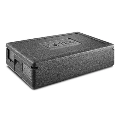Imagen de thermohauser Caja aislante de polipropileno expandido GN 1/1 Gastrostar con tapa, 21,5 litros, 60 x 40 18 cm, juego tarjetas inserción 5 colores