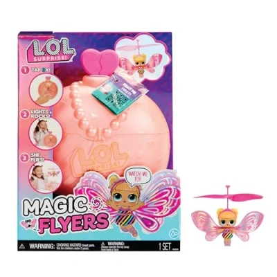 Imagen de L.O.L. Surprise! Magic Flyers Flutter Star Muñeca voladora que se guía con la mano coleccionable unboxing en botella táctil óptima para niñas a partir de 6 años