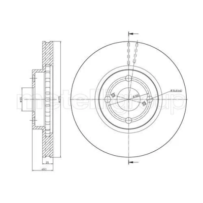 Imagen de Disco de freno METELLI 23 0638C