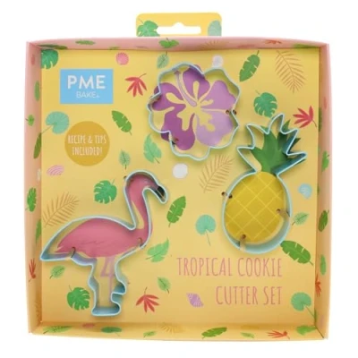 Imagen de PME Set de cortadores galletas Tropical