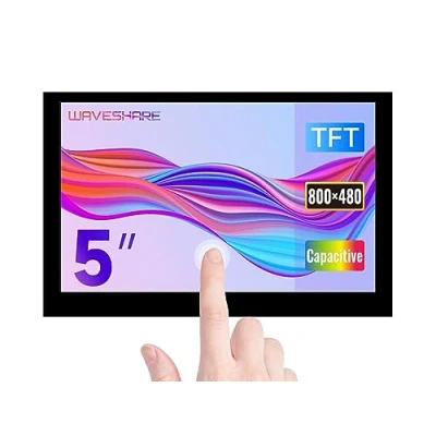 Imagen de Waveshare Raspberry Pi 5inch Capacitive 5 Points Touch Display, Support 800x480 Resolution with DSI Interface Low Power Consumption