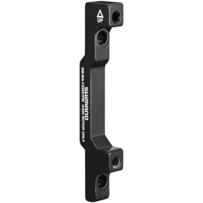 Imagen de SHIMANO Cambiador de Pinzas Freno 180 a 220 mm Post Mount, Unisex Adult, Black, Front mount