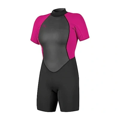 Imagen de O&#039;Neill Reactor II 2mm Back Zip Spring Wetsuit Traje de Neopreno, Unisex, Negro/Baya, 44,5 EU