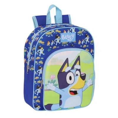 Imagen de Bluey Mochila Escolar Azul Marino 28 x 34 10 cm