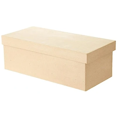 Imagen de Décopatch papel maché caja de zapatos, color marrón