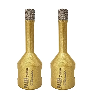 Imagen de NBB Broca de diamante con M14, corona para taladrar en seco y húmedo profesionalmente porcelana dura, cerámica, baldosas, granito, mármol, azulejo, Amoladora Angular (2, 8mm)
