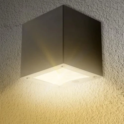Imagen de Proxinova Solar Aplique Pared Exterior LED, Lámparas de Doble Luz, Sensor Crepuscular, Para Iluminación Jardín, Lampara Solar, Impermeable IP44 Paquete Individual
