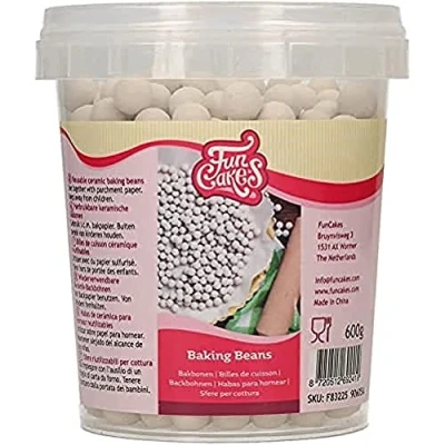 Imagen de FunCakes Ceramic Baking Beans: Beans, Suitable For Blind Bakinga Pie Crust, 600 g
