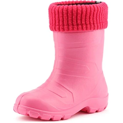 Imagen de Ladeheid Botas de Agua Antideslizantes en EVA Unisex Niños Niñas LA845KIDS (Rosa1025/Rosa, 30 EU)