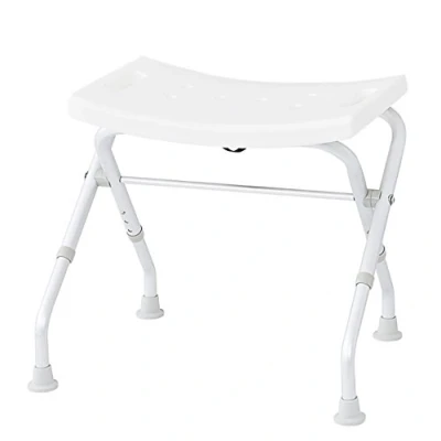 Imagen de Ridder A0050301 Taburete Plegable para el baño, Color Blanco