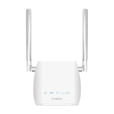 Imagen de STRONG Router Wifi 4G LTE 300M Hasta 150 Mbps 4G/300 1 Puerto RJ45 Funciona con Todo Tipo de SIM Uso Compartido la Red Móvil Antenas Desmontables Fácil Instalar Blanco