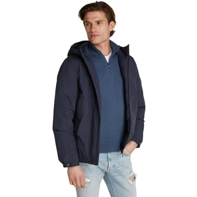 Imagen de Tommy Hilfiger Cortavientos Hombre Portland Mix Cazadora de Entretiempo, Azul (Desert Sky), L