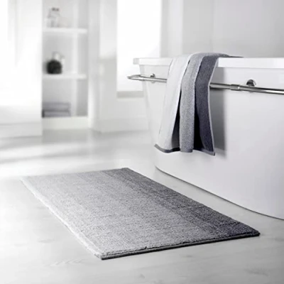 Imagen de Dyckhoff Colori Alfombrilla de baño, Algodón, Gris, 55 x 65 cm