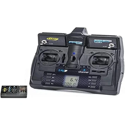 Imagen de Carson 500500085 FS Reflex Stick Pro 3.1 2.4G LCD 4 Canales Accesorios para vehículos, Compatible Kits, modelismo, Incluye Receptor, RC, Mando a Distancia de 2 GHz, Negro