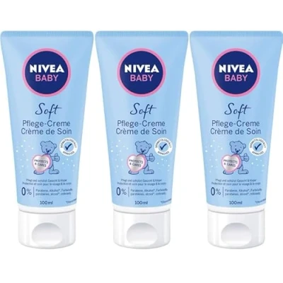 Imagen de Nivea Crema de cuidado Baby Soft (3 unidades 100 ml)