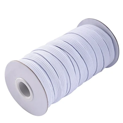 Imagen de TOMYEER 20 Yardas 1 Cm Rollo de Elástico Ancho Cinta Elástica, Blanco