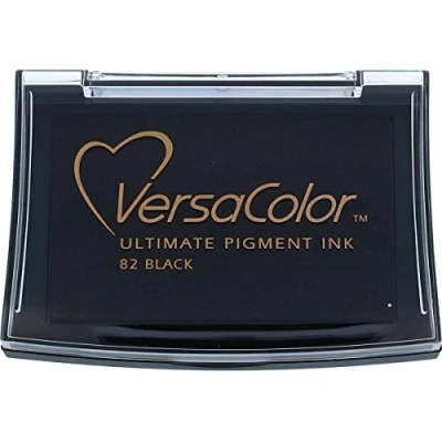 Imagen de Tsukineko sukineko Versacolor Almohadilla de Tinta, Color Negro, Material sintético, 4 x cm