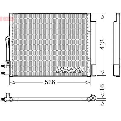 Imagen de DENSO DCN20043 Condensador con secador R 134 a