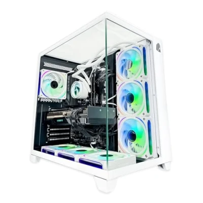 Imagen de Pc Gaming Nitropc Extremo Silver Blanco Intel Core I7 12700kf, Amd Radeon Rx 9060 Xt 16 Gb, 32gb Ddr4, 1tb M2, Win11