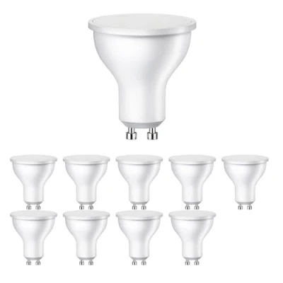 Imagen de ledscom.de 10 bombillas LED GU10, PAR16, blanco (4000 K), 7 W, 630 lm, 103, mate