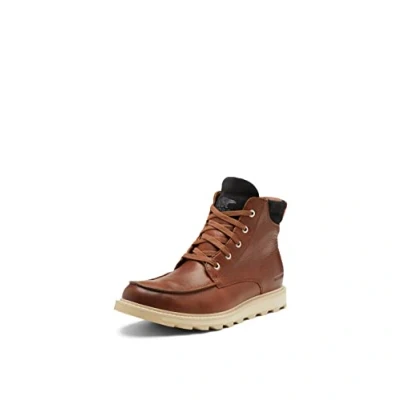 Imagen de Sorel Madson MOC TOE WP Botines con cordones, Hombre, Talla: 40.5, Gaucho tan/oat Piel