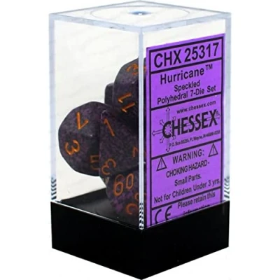 Imagen de Chessex CHX 25317 Dice Speckled: 7Pc Hurricane Set, Multicoloured